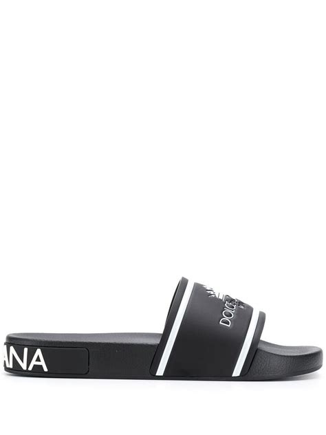 dolce gabbana men slides|dolce and gabbana flip flops.